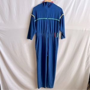 Vintage Blue Terry Cloth Jumpsuit.  Size S